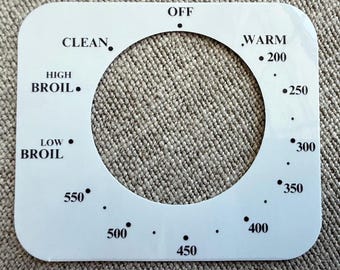 Adhesivo para el panel de control del horno GE Monogram – Calcomanía de repuesto ZET1PM3SS
