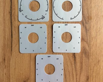 Pegatinas de vinilo de repuesto para la perilla de la estufa LG LDE5415 - Reparación de etiquetas descoloridas