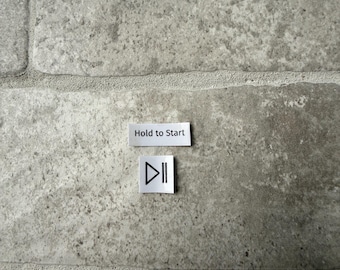 Washer & Dryer Replacement Stickers – Start/Pause Sticker for Easy Repair