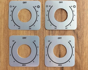 Samsung NE59J4320SS NE59M4320SS Stove Knob Decal Sticker Replacement Set