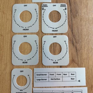 GE Profile PB975S0M2SS - Double Oven Stove Decals – Replacement Range Control Panel Stickers