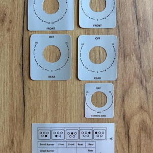GE Profile PB975S0M2SS - Double Oven Stove Decals – Replacement Range Control Panel Stickers