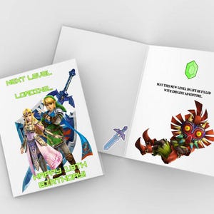 Zelda Birthday Card Happy 13th Birthday Next Level Loading Printable PDF File ONLY