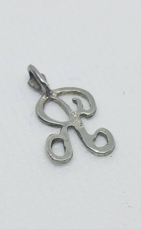 Vintage Sterling Silver Cursive Script Letter R P… - image 4