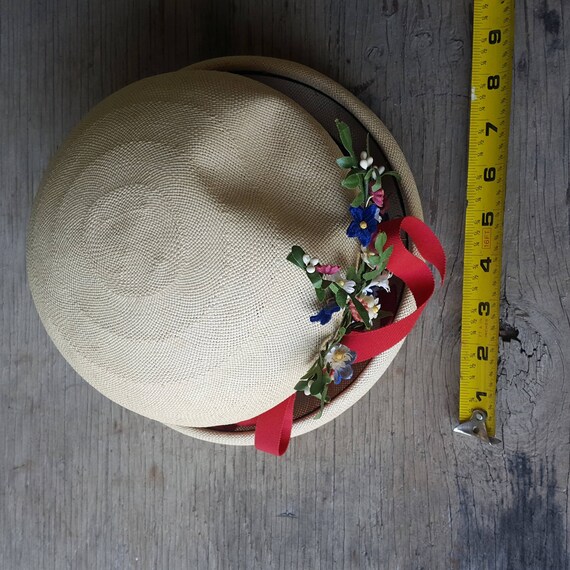 Vintage 1950s Mr. John Classic Floral Fashion Hat - image 6