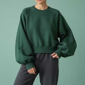Raglan Sleeve Sweatshirt Sewing Pattern: Women's Oversize Sweater (US 2-12) (PDF Pattern) image 6