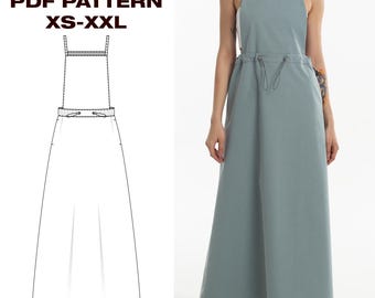 Summer Dress Sewing Pattern: Sundress, Romper, and Wrap Styles (PDF Download) XS-XXL