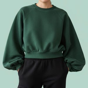 Raglan Sleeve Sweatshirt Sewing Pattern: Women's Oversize Sweater (US 2-12) (PDF Pattern) image 5
