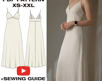 Naples dress // Summer Dress Sewing Pattern with Illustrated Instructions – Perfect Wrap, Slip, or Cottagecore Styles, Girls & Everyday Wear