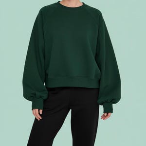 Raglan Sleeve Sweatshirt Sewing Pattern: Women's Oversize Sweater (US 2-12) (PDF Pattern) image 7