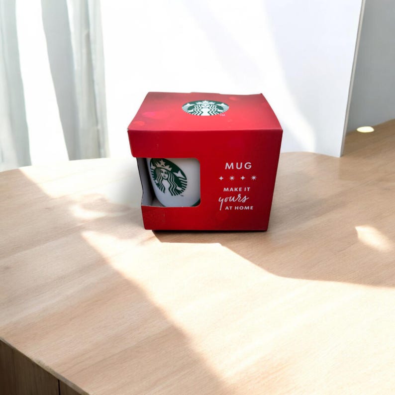 Mug Starbucks Porcelaine 9.2cm – “make It Yours At Home” Multicolore, Jamais Servi