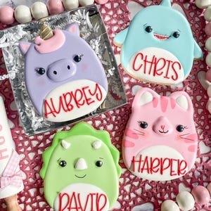 Personalized Valentines Squishmallow Cookie