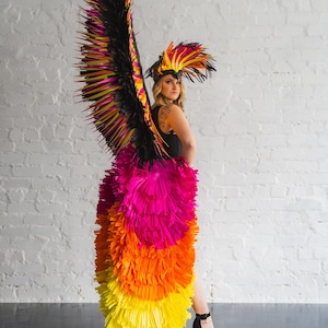 Colourful Samba Dance costume, Cosplay costume, Trinidad carnival, Caribbean carnival, Dance costume