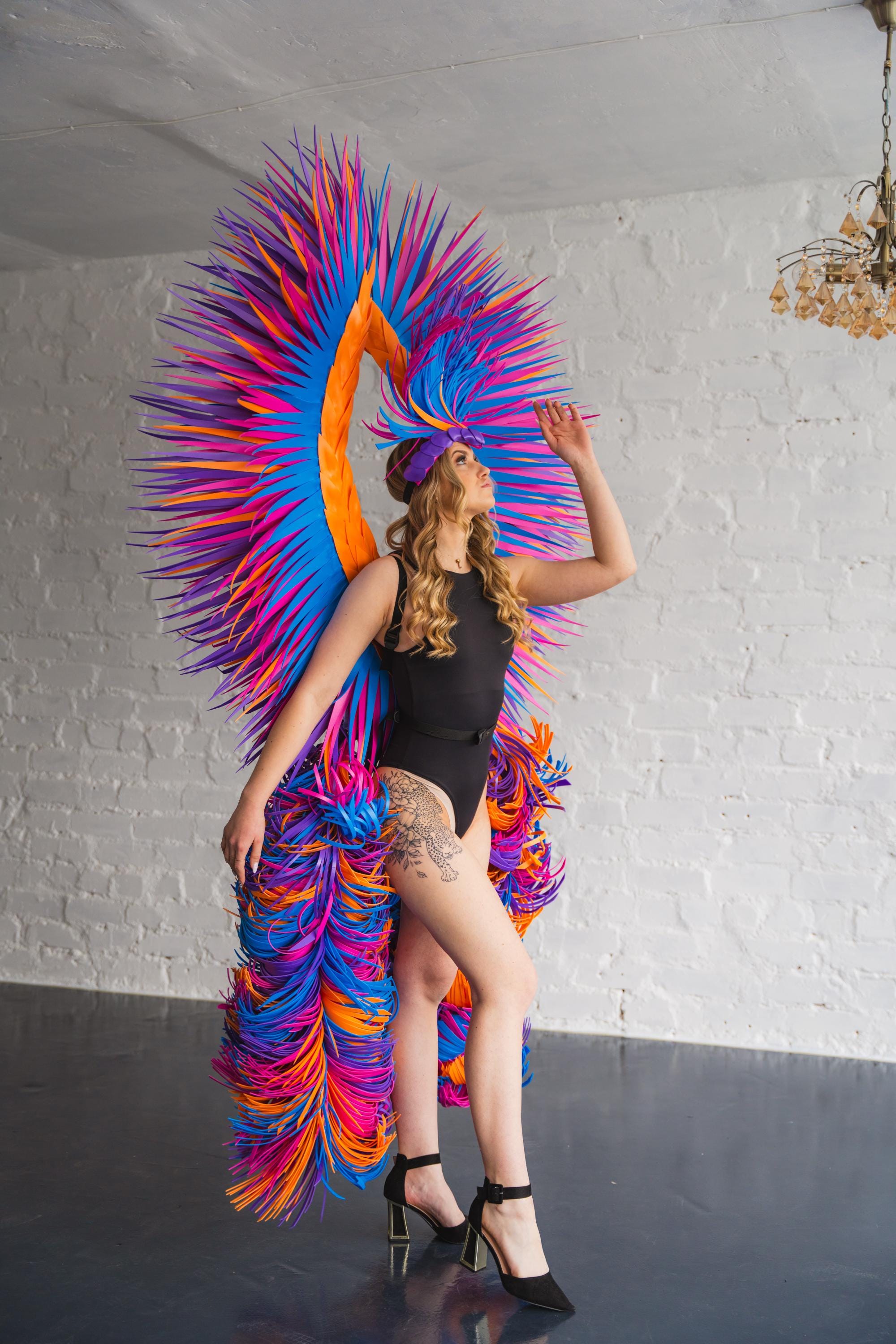 特別価格CARCOS Plus Size 3X Tie Dye Pink ＆ White Raglan V-Neck Top - Casual Loose Summer Tunic (20W-22W)並行輸入