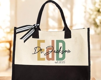 Custom Doctor Of Education Tote Bag, EdD Graduation Tote, Custom Name Doctoral Gift Idea, EdD Graduation Gift, Gift for Graduation 2026