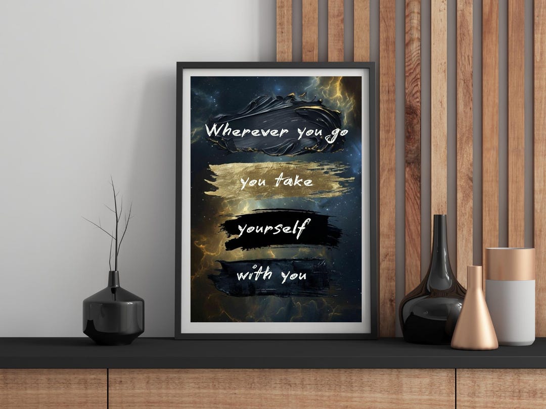 Inspirational Quote Art Print | Mindfulness Wall Art (digital Download ...