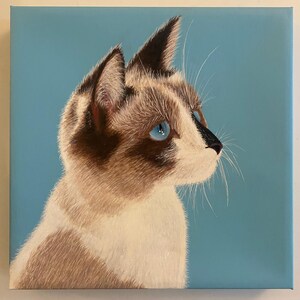 Custom Pet Portrait - Original Acrylic Painting on Canvas