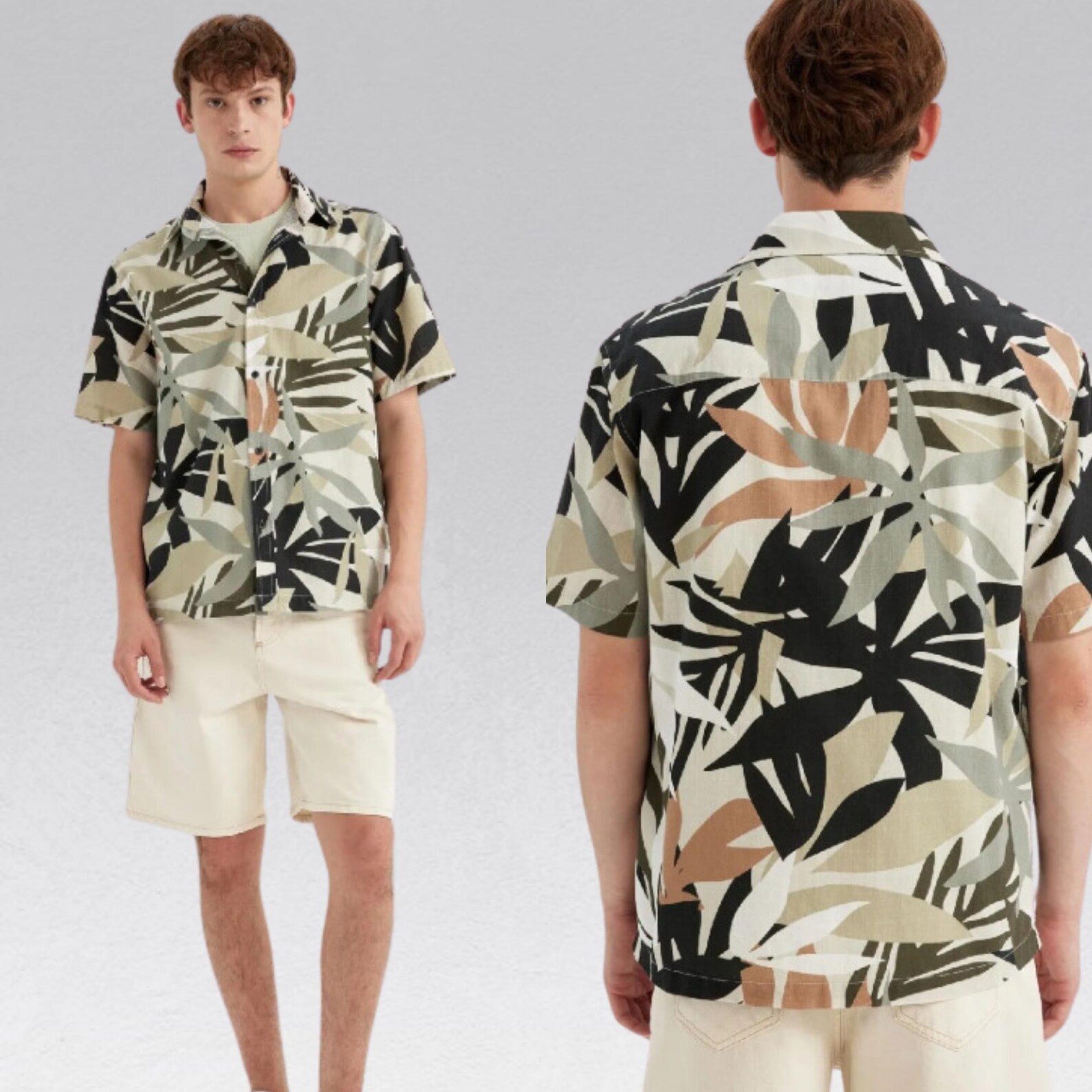 Men’s Hawaiian Shirt Sewing Pattern, XS-XXL, PDF Digital Download ...