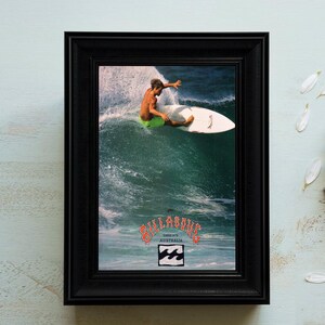 1990 BILLABONG Surfing Vintage Framed Poster, Home decor, Vintage Surfing Poster, Retro Surf Print, Surfing Poster, 1990, Billabong