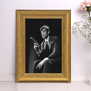 Jean-Paul Belmondo Un Nomme La Rocca Vintage Framed Poster | French Cinema Classic | 1961 Film Art