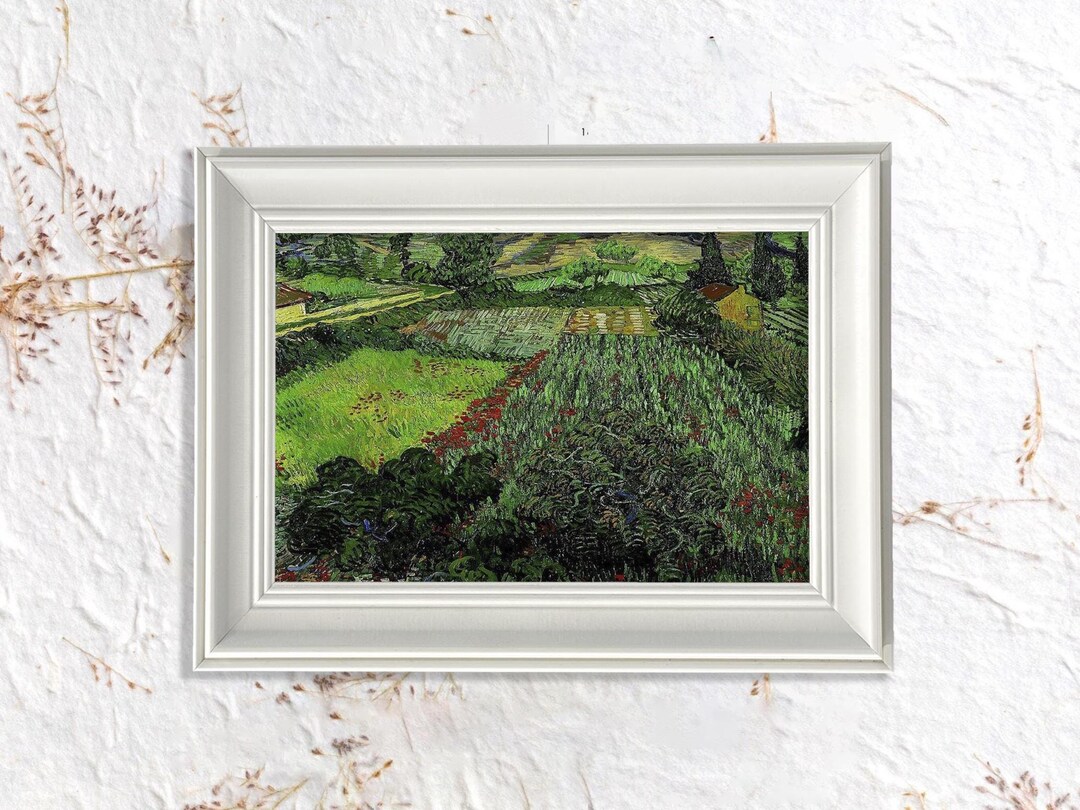 Van Gogh - Field With Poppies Vintage Framed Art | Colorful Floral ...