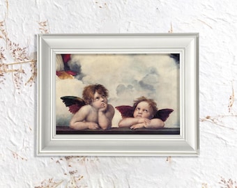 Raphael Cherubs – Vintage Framed Art Print, Classic Renaissance Artwork, Elegant Angelic Wall Decor, Timeless Fine Art