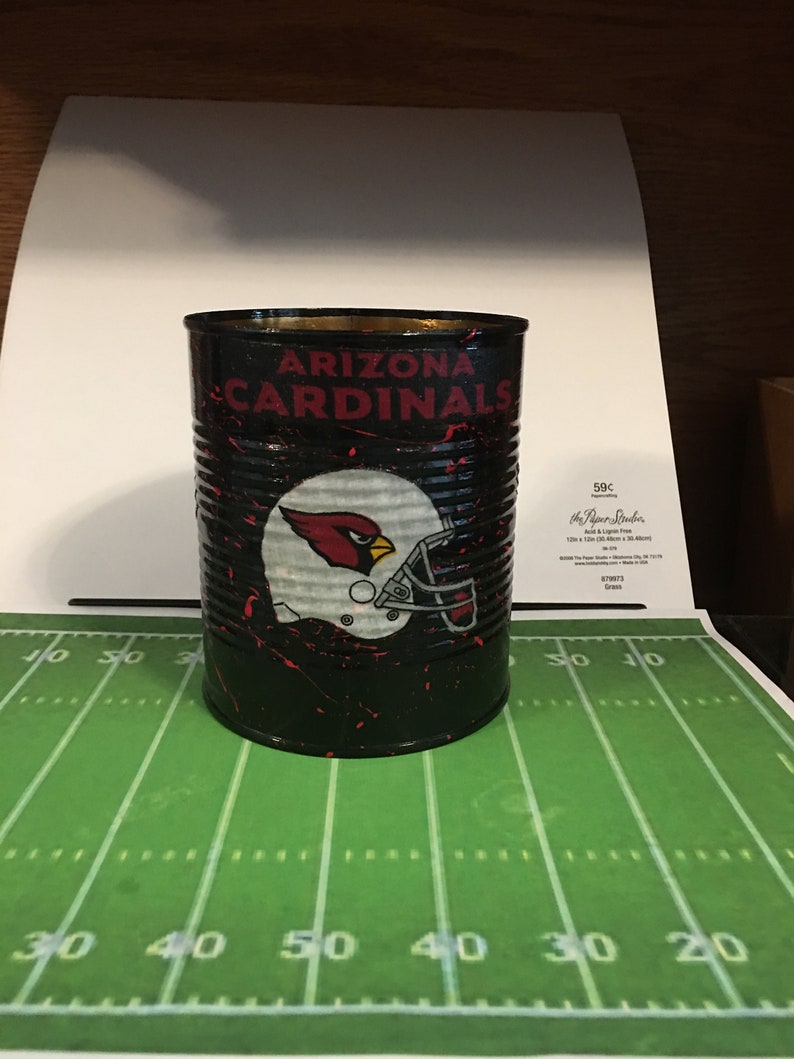FOOTBALL PENCIL HOLDER Arizona Cardinals fabric Etsy