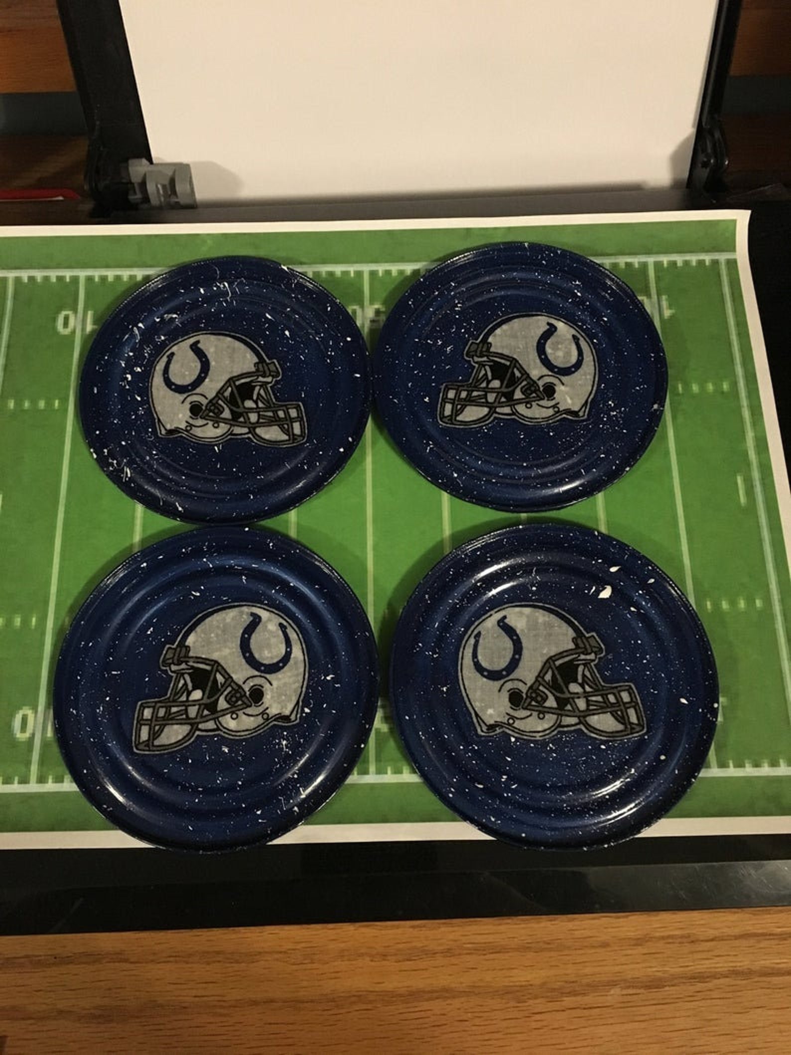 FOOTBALL COASTERS Set of 4 Your Choice of Nfl team Etsy