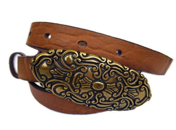 Cintura Donna A Catena Western Cowgirl Regolabile 112 Cm - Vintage Skinny Con Elementi Ovali Per Jeans E Abiti - Argento