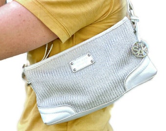 The Sak 90s Mini Bag Vegan Handbag, Vintage Crochet Shoulder Bag, Y2K Style