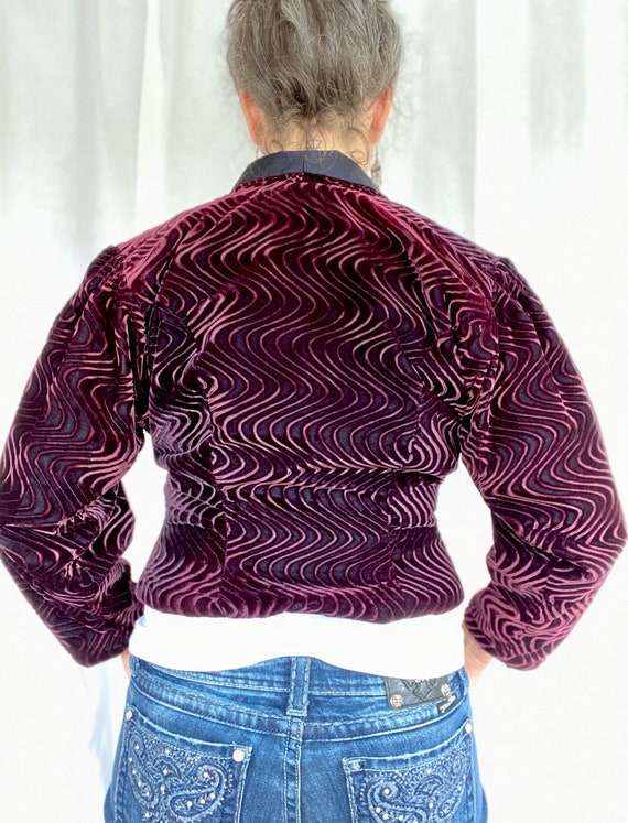 Vintage Velvet Jacket, Puff Sleeve Formal Jacket, Sin… Gem