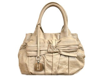 Y2K Style Betty Jackson Small Leather Tote, 90s Mini Bag, FINAL SALE