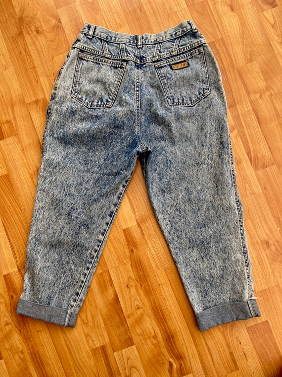 Vintage 80s Aesthetic PS GITANO Mom Jeans, Acid W… - image 4