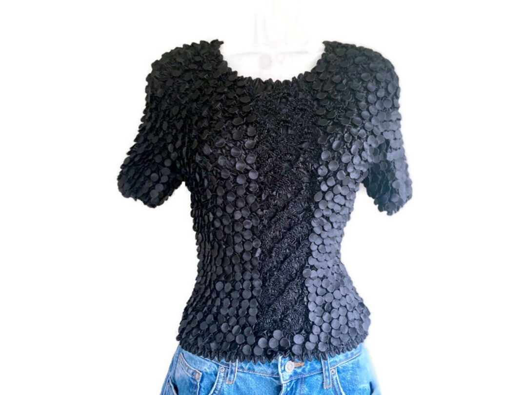 90s Aesthetic Popcorn Crop Top Y2K Style One Size Easy Care Etsy