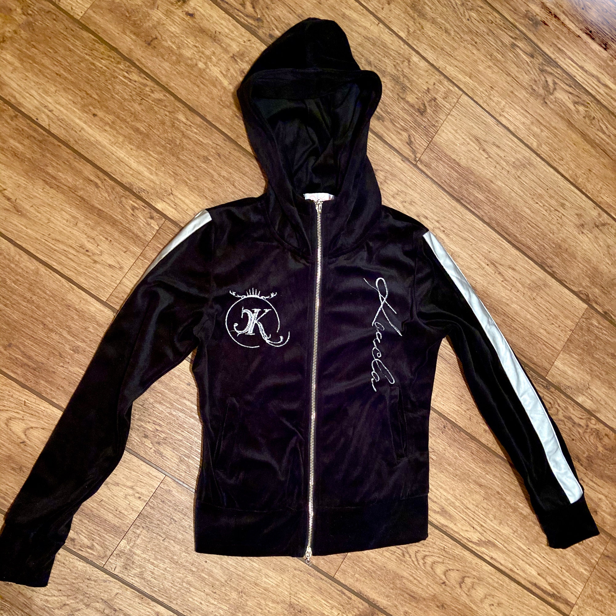 Vintage Y2K negro Velour Tracksuit / Velvet Tracksuit con Etsy