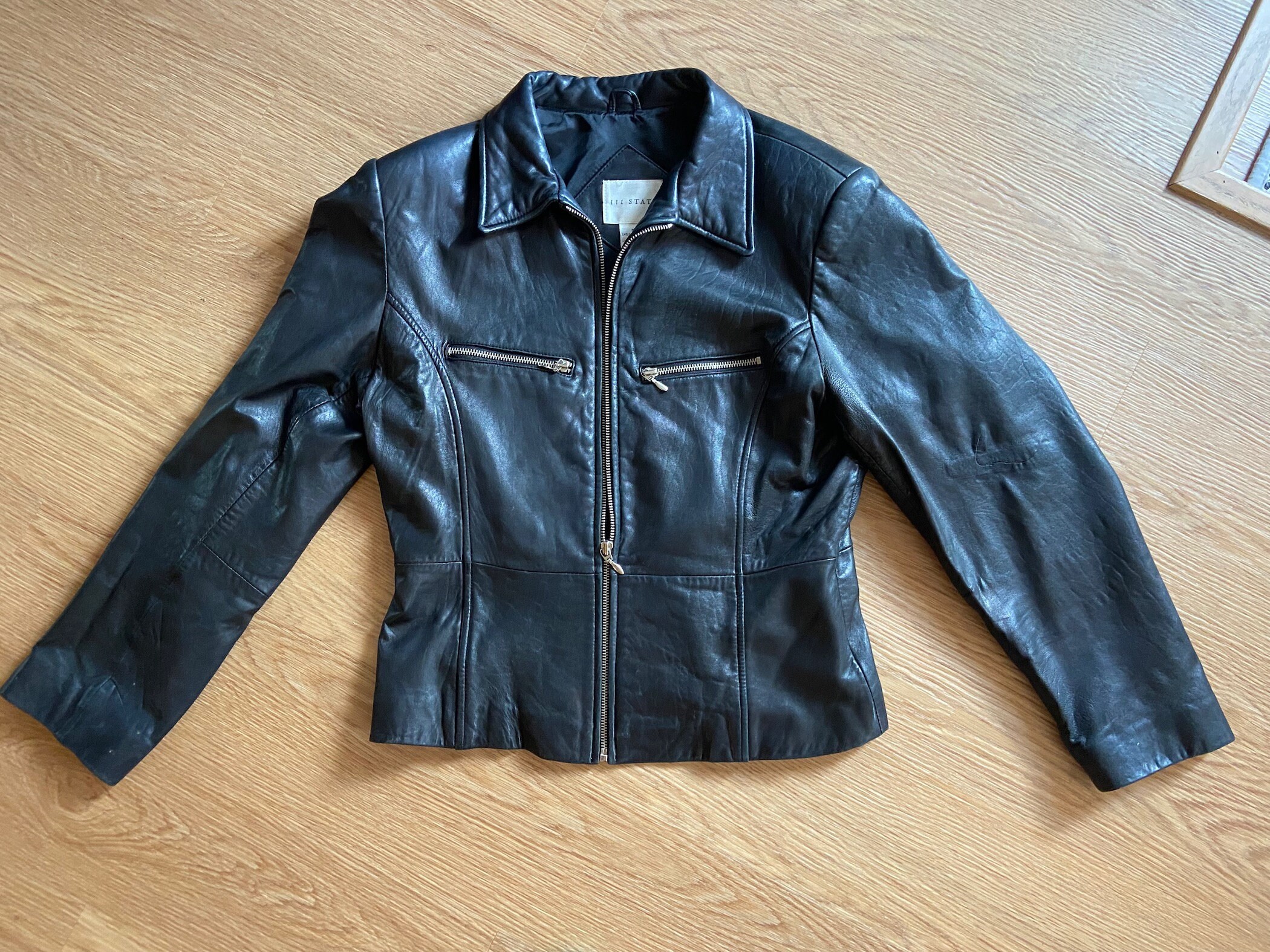 た*ど様 90s vintage A-2type leatherflight j Vintage 90s Leather Jacket, Y2K Style Slim Fit Soft Leather