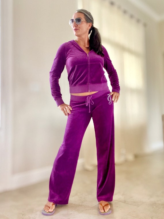 Juicy Couture Purple Velour Track Suit