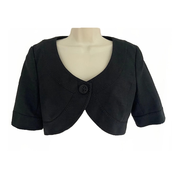 Y2K Shrug Jacket Y2K Ann Taylor Cropped Blazer Cocktail Jacket