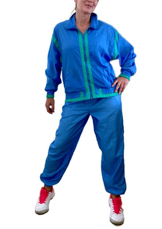 Nylon Tracksuit 1980s Windbreaker Suit 