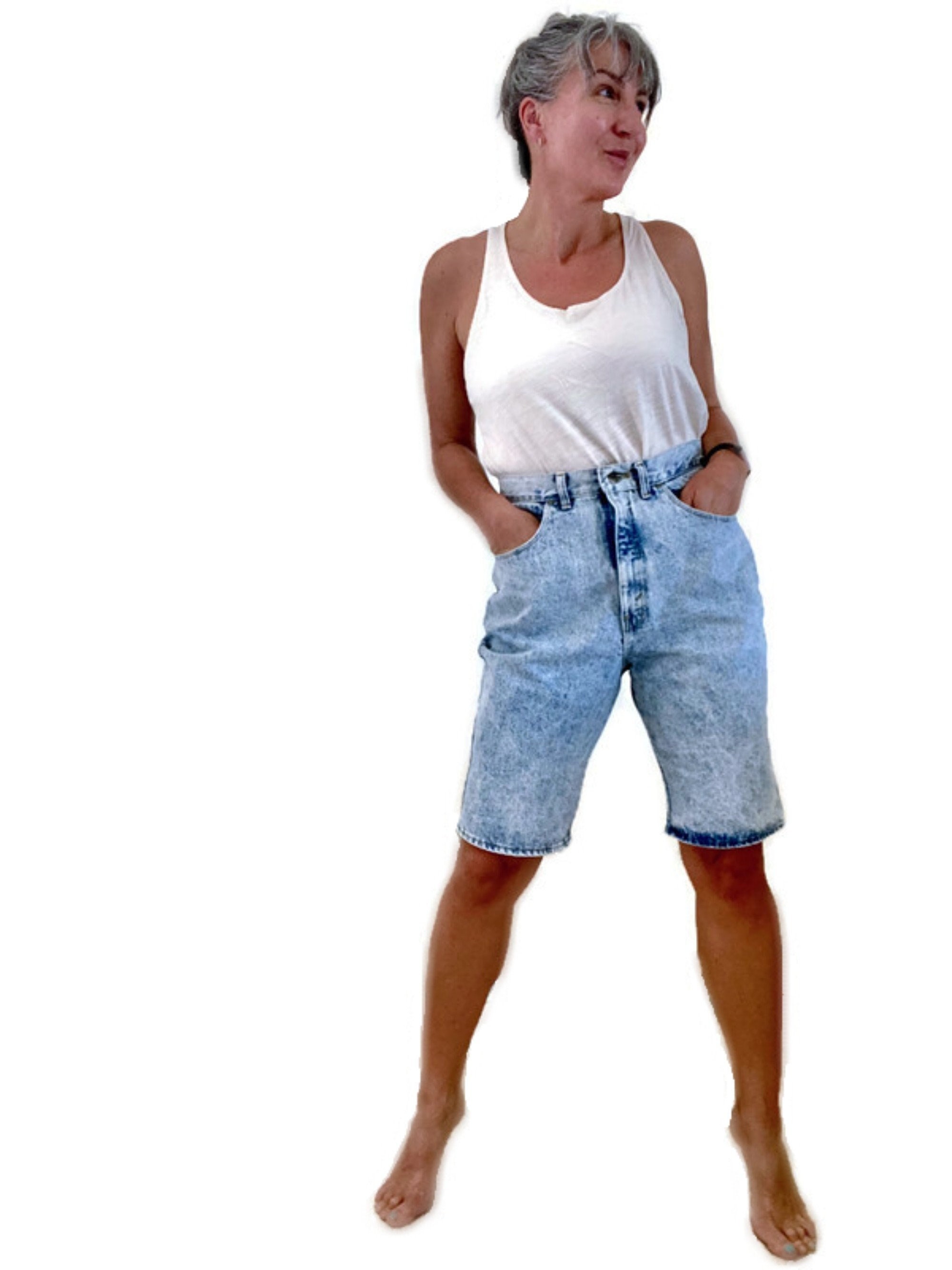 US三軒茶屋　Fake Vintage Denim Easy Shorts Fake Vintage Patched Denim Easy Shorts/Type-XP（フェイク