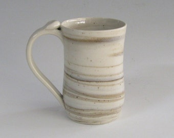 Swirl Mug, Three color clays, Tri color mug, Agate ware mug