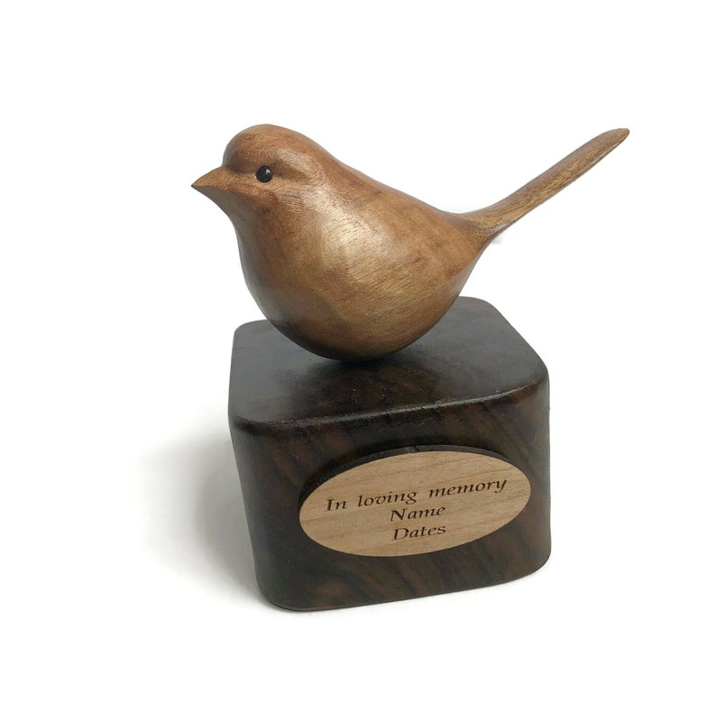 In loving memory, bird wood carving image 1