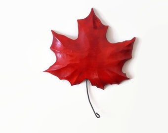 Indoor outdoor gift, rustic home decor, Maple leaves, outdoor wood art, made in Canada