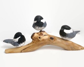 3 little birds wood carving, sisters gifts, best friends, gifts for mum, siblings, bird wood carving