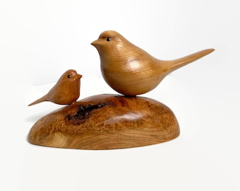 Gifts for mom, dad grandparent, bird wood carving