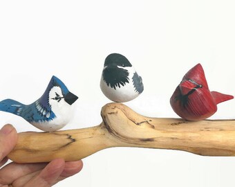 3 little birds wood carving, sisters gifts, best friends, gifts for mum, siblings, bird wood carving