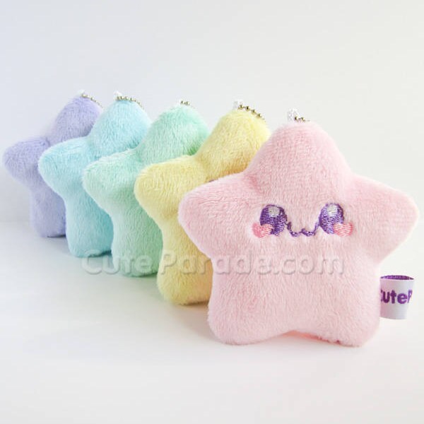 Pastel Twinkling Star Baby Plush Charm | Fairy Kei | Yume Kawaii | Stocking Stuffer