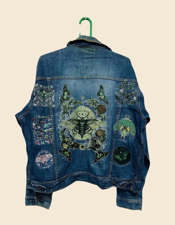 MOSS-GROWN WOOD DENIM JACKET / IND