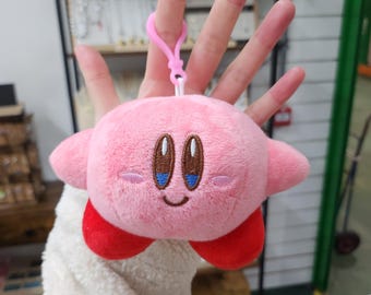 Kirby Plush Keychain: Smile Kirby Puffer Keyring