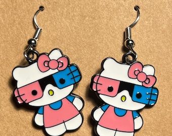 Hello kitty Earrings for hello kitty Lovers - Set of 4 Different Shapes